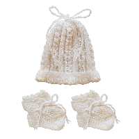 ست کلاه و پاپوش بافتنی کد KP401