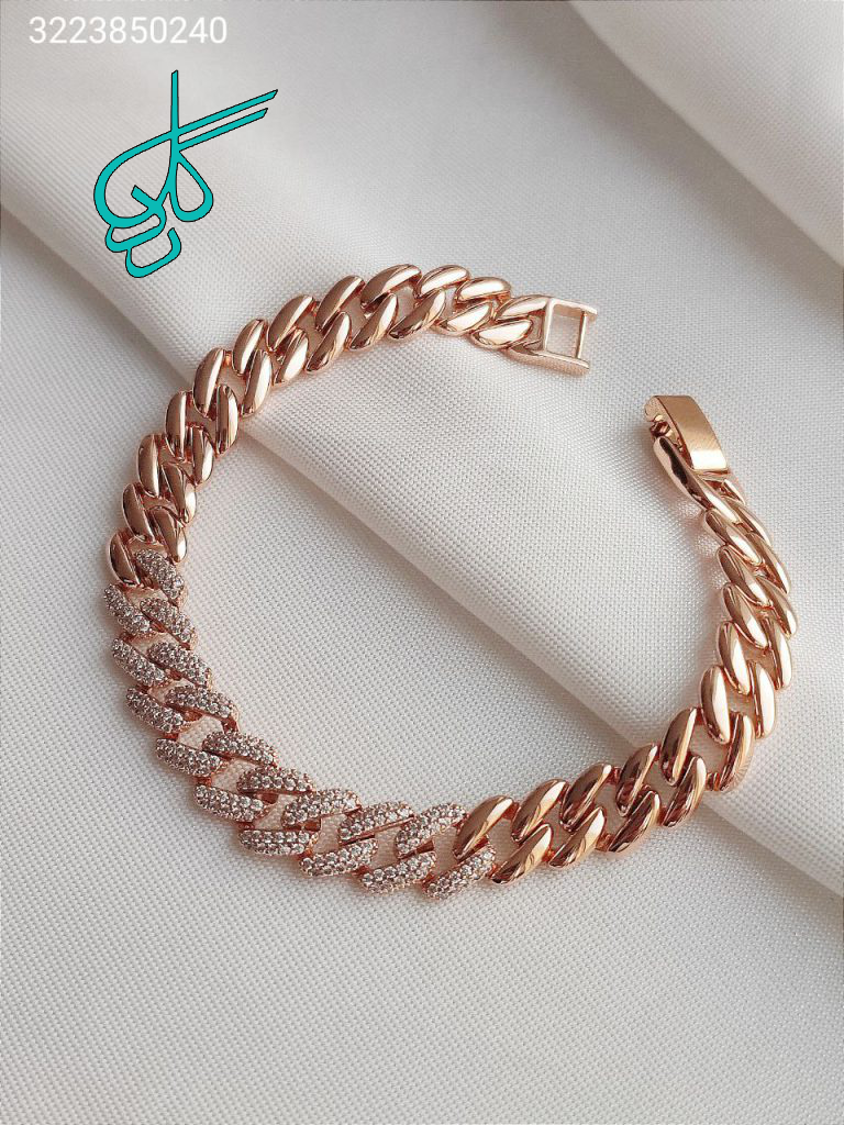 خرید دستبند مارک ژوپینگ جنس استیل رنگ ثابت کد 1215399 - ردگل