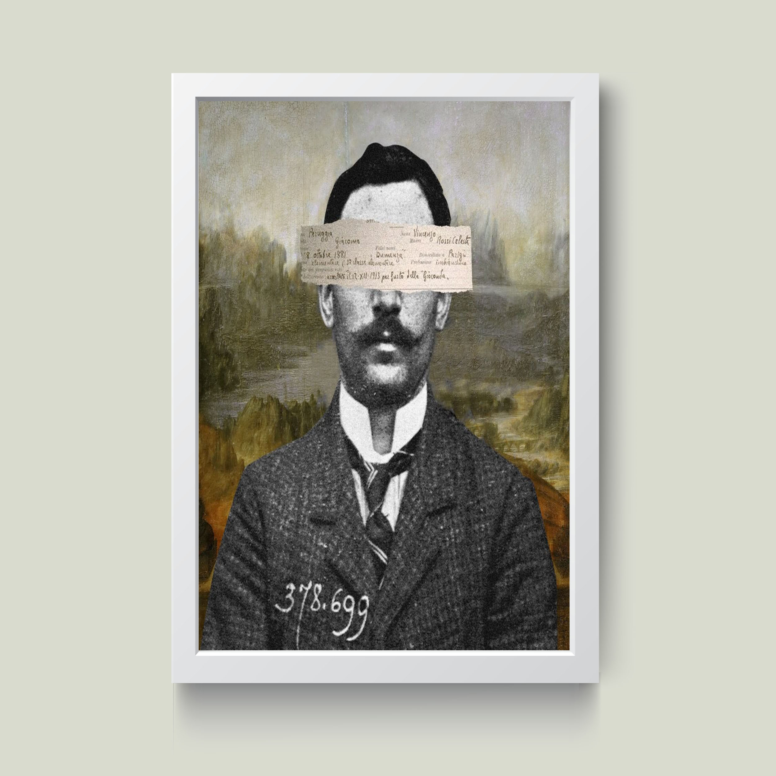 تابلو مدل دکوراتیو moustache کد S2622-w