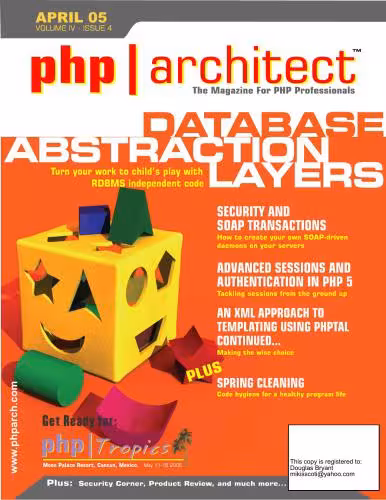 خرید و دانلود نسخه کامل کتاب php|architect (vol. 4, issue 4. February 2005)