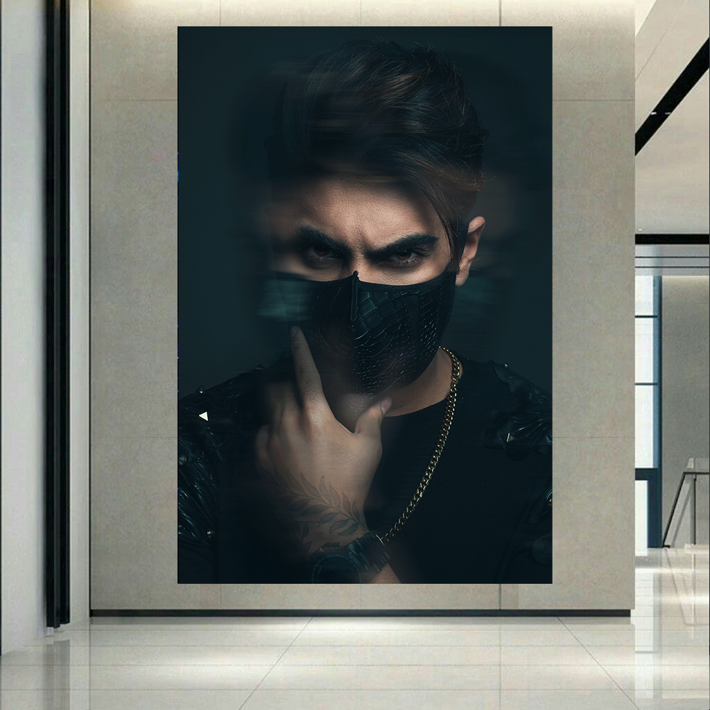 تابلو بوم طرح آرایشگاه مردانه کد AR2993