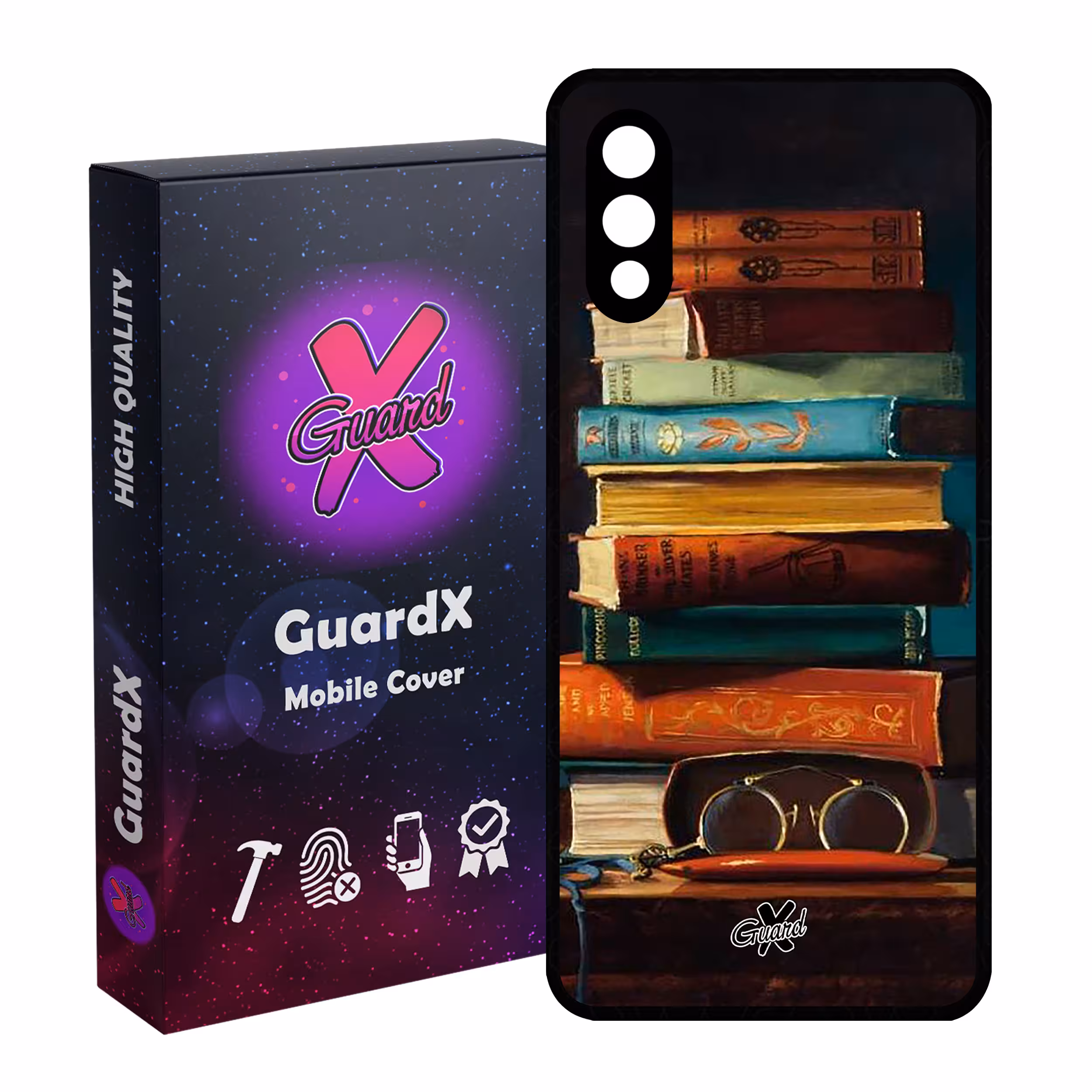 کاور گارد ایکس طرح کتاب مدل Glass10299 مناسب برای گوشی موبایل سامسونگ Galaxy A02 / M02