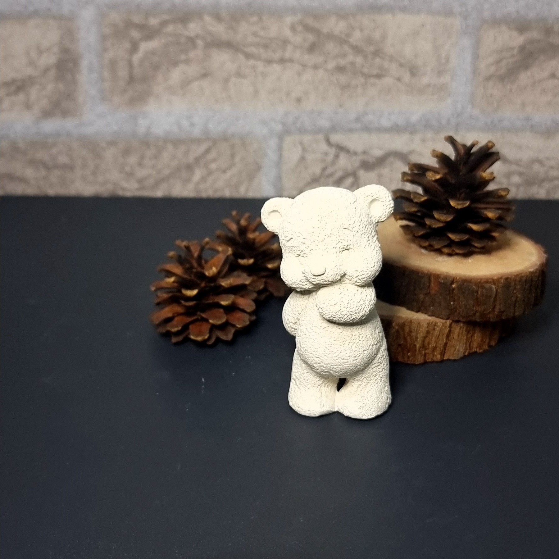 بیس خام خرس ایستاده ارتفاع 9سانت 