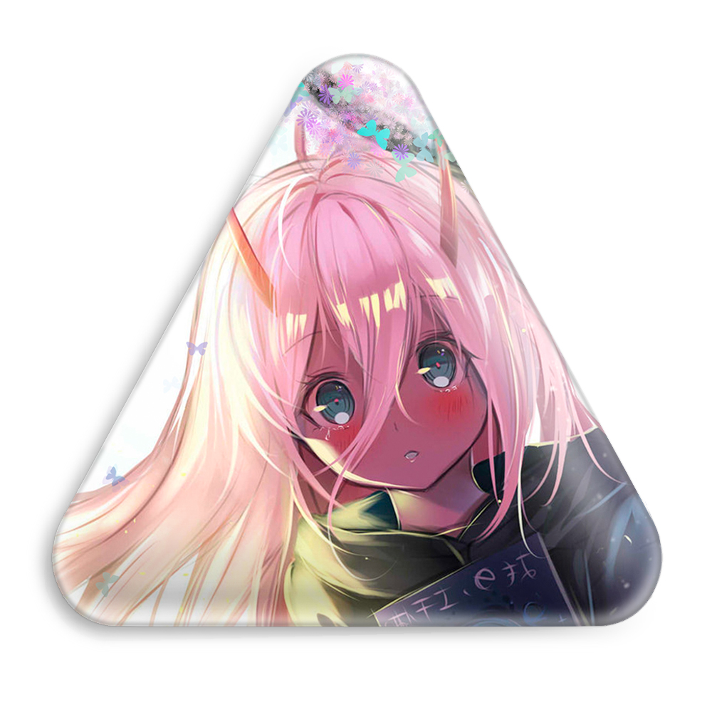 پیکسل خندالو طرح زیروتو انیمه دارلینگ در فرنکس مدل مثلثی کد 11982