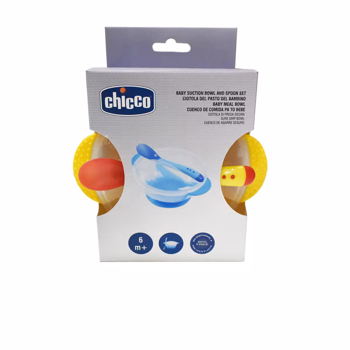 کاسه و قاشق چیکو مدل ساکشن دار