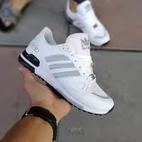 کتونی آدیداس zx750 سفید شبرنگ سایز بندی از 40تا44