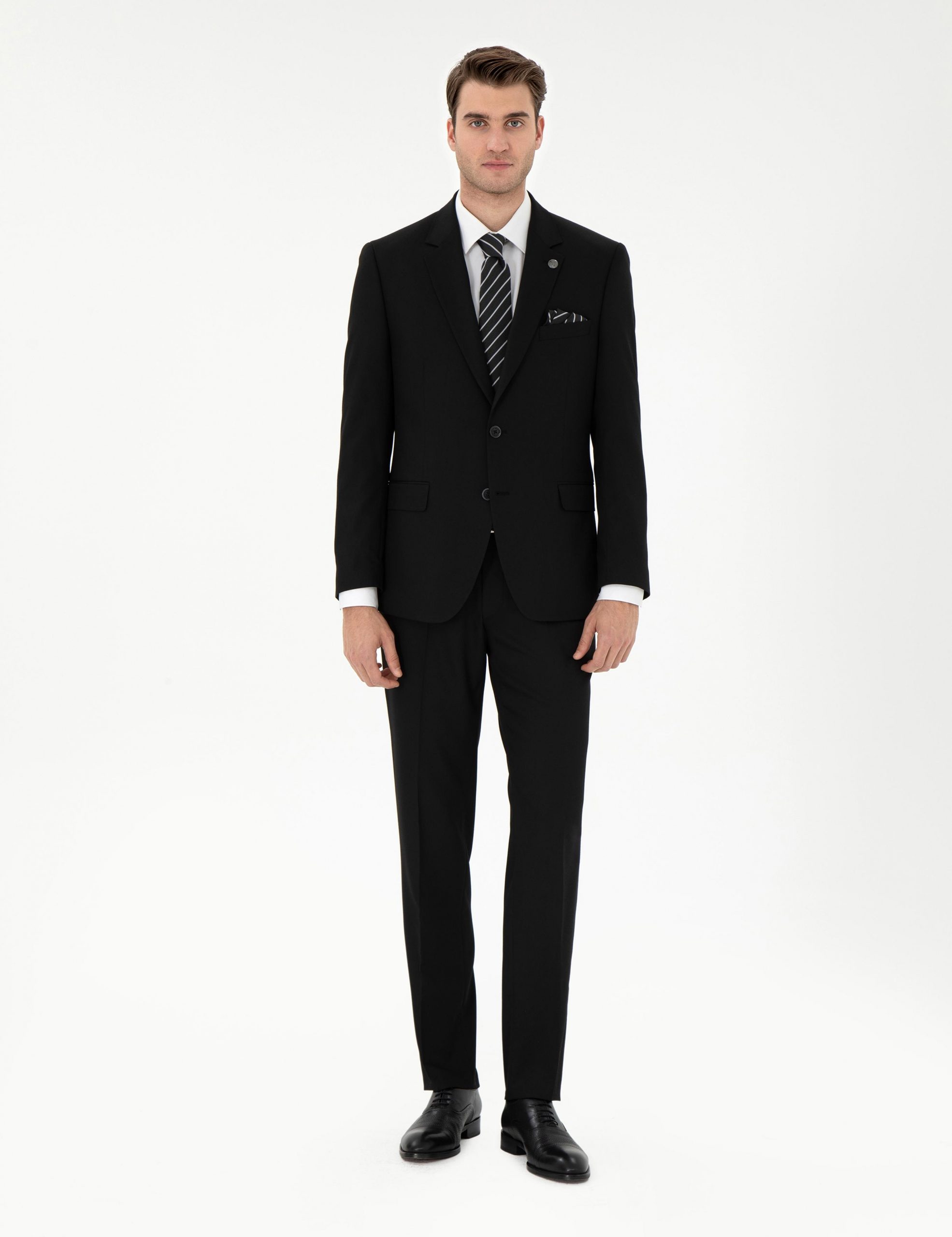 کت و شلوار مردانه مشکی پیرکاردین - فروشگاه لباس شهرمون