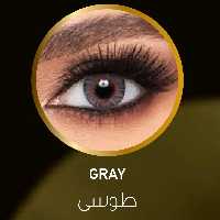 لنز طبی رنگی فصلی ایراپتیکس کالرز(رنگ طوسی عسلی دور دار grey)