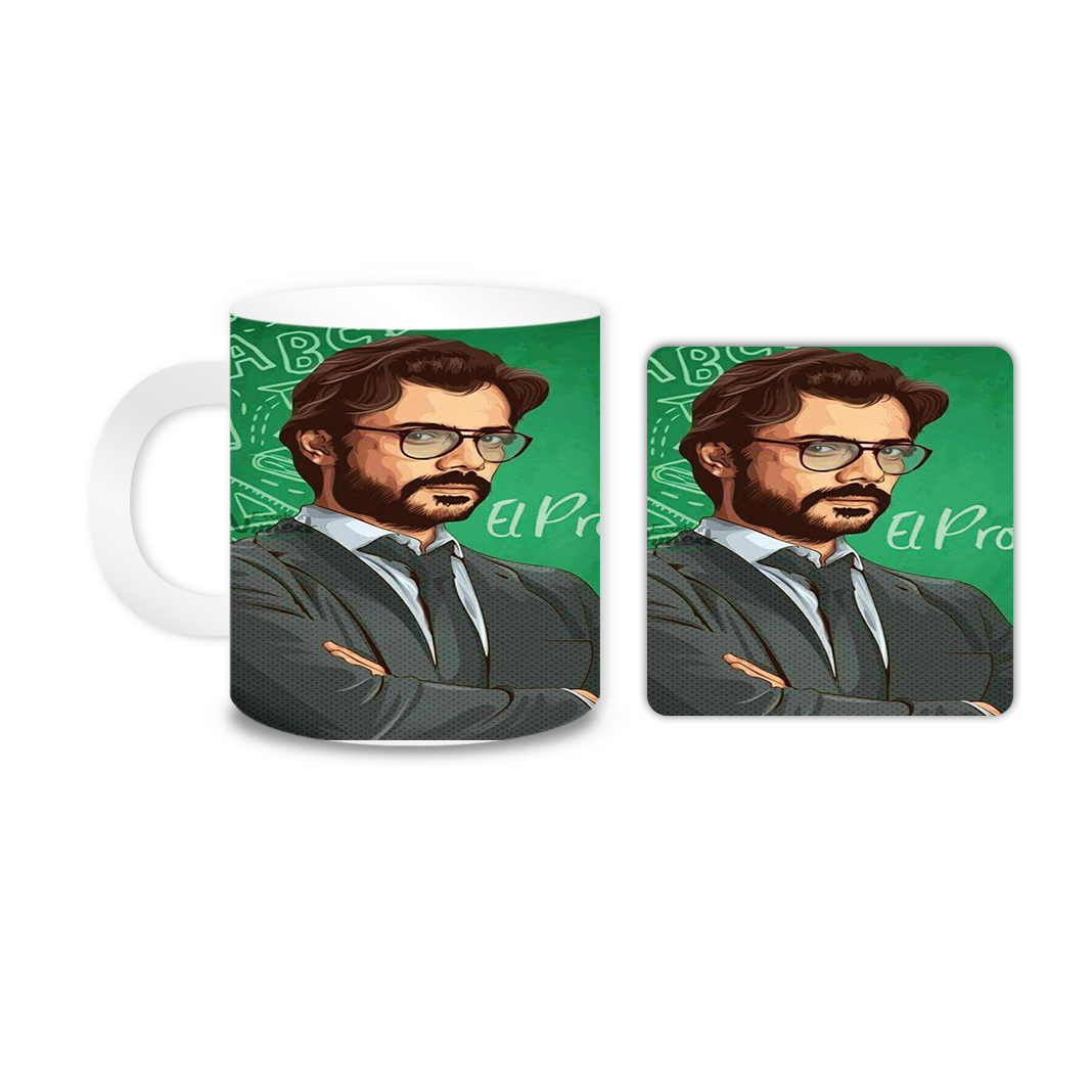 ماگ مدل بازیگر کد 2130 به همراه زیر لیوانی