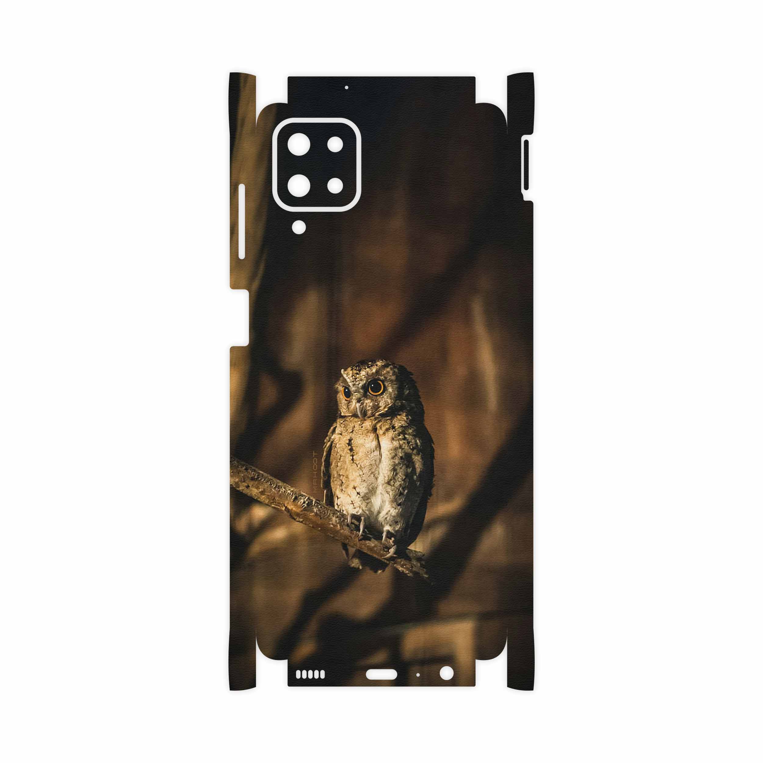 برچسب پوششی ماهوت مدل Owl-FullSkin مناسب برای گوشی موبایل سامسونگ Galaxy A12 Nacho