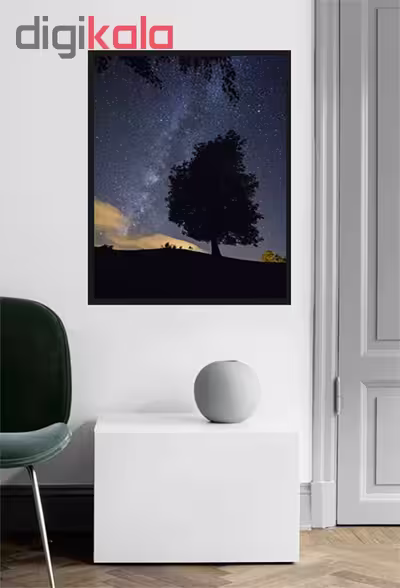 تابلو گرامون طرح تک درخت آسمان کد 039