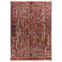 فرش دستبافت  سه و نیم متری مدل ترکمن  کد 40.1950