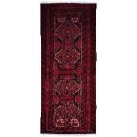 فرش قدیمی دستبافت کناره طول دو متری مدل MG241