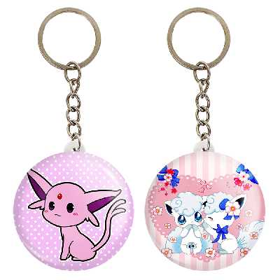 جاکلیدی خندالو مدل الولان و اسپئون انیمه پوکمون کد 1731017320 مجموعه 2 عددی