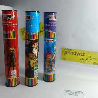 مداد رنگی 12 رنگ دوستدار طبیعت mgm لوله ای