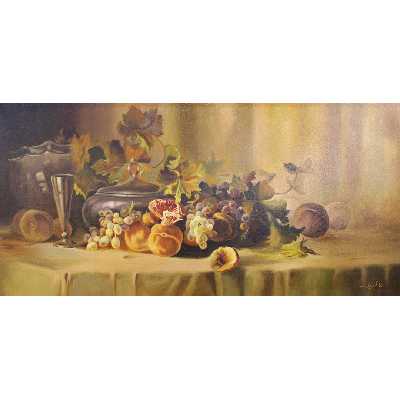 تابلو نقاشی رنگ روغن طرح میوه