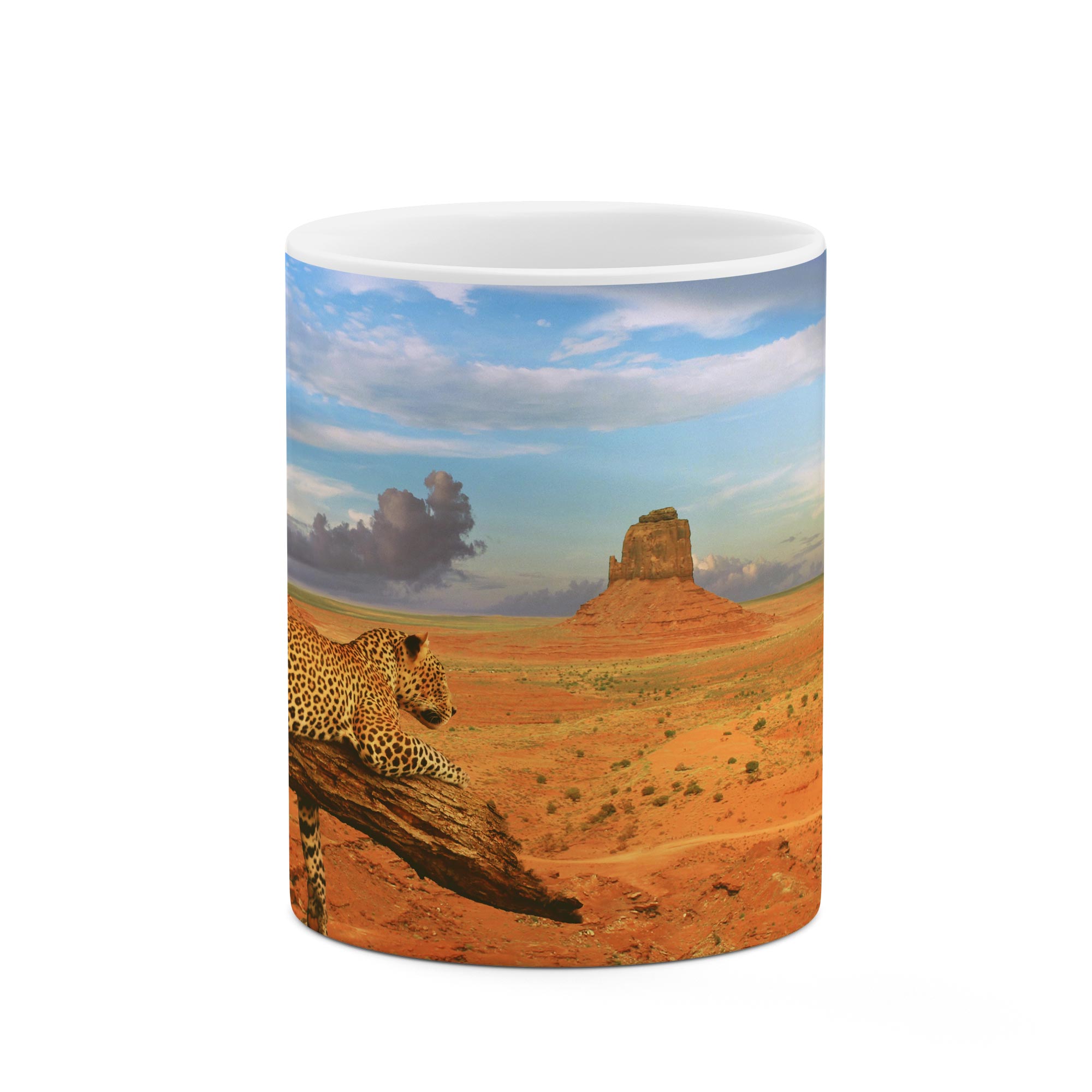 ماگ طرح پلنگ در صحرا مدل mgp02442