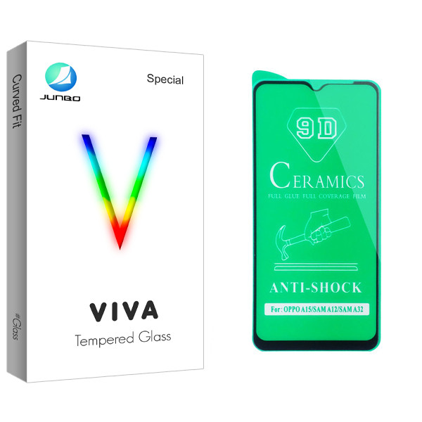 محافظ صفحه نمایش سرامیکی جانبو مدل Viva Glass مناسب برای گوشی موبایل سامسونگ Galaxy A12 | کالا برتری