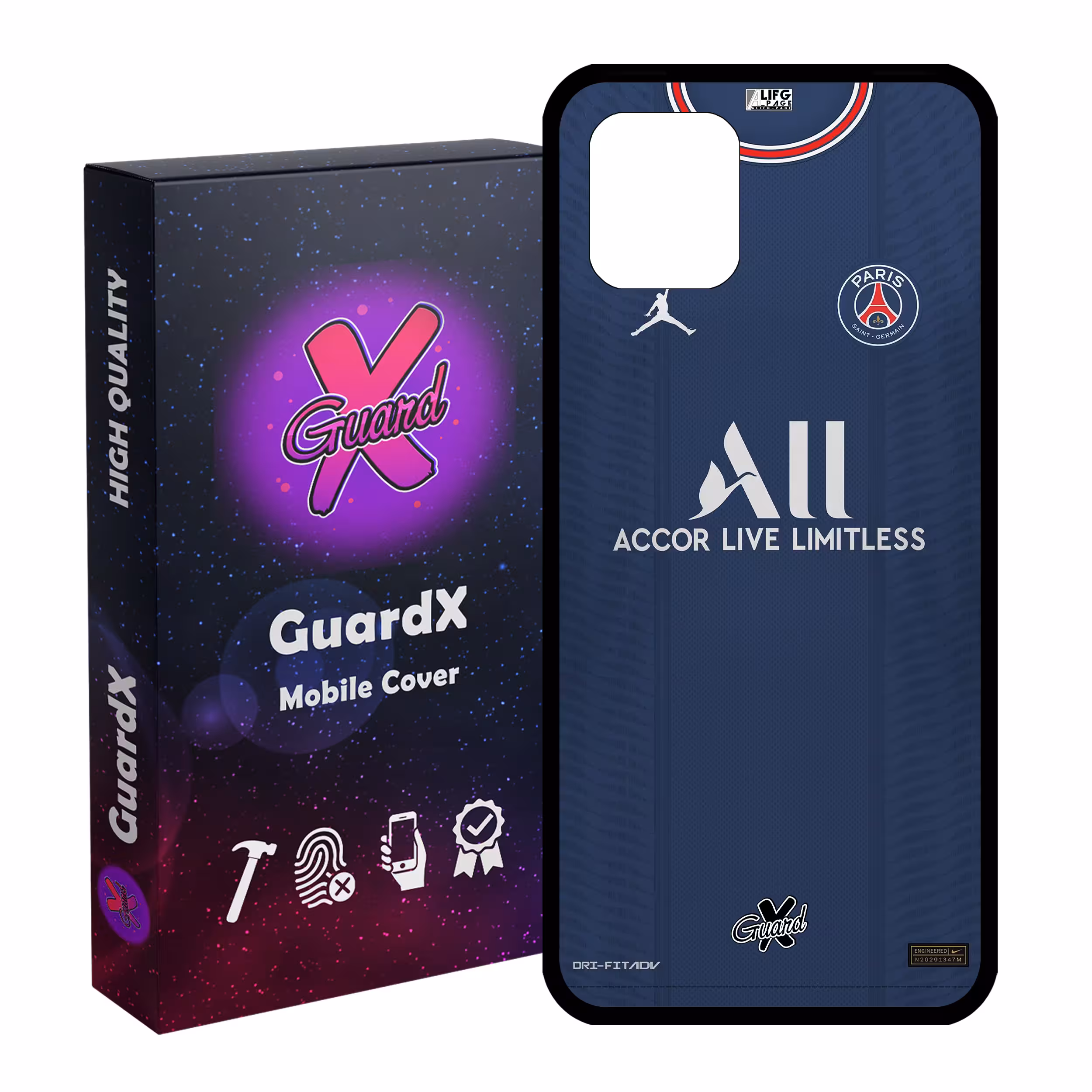 کاور گارد ایکس طرح PSG مدل Glass50360 مناسب برای گوشی موبایل سامسونگ Galaxy Note 10 Lite / A81