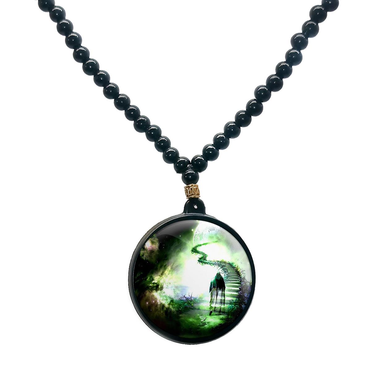 گردنبند پرمانه طرح امام زمان کد pmd.24181 مدل دو طرفه