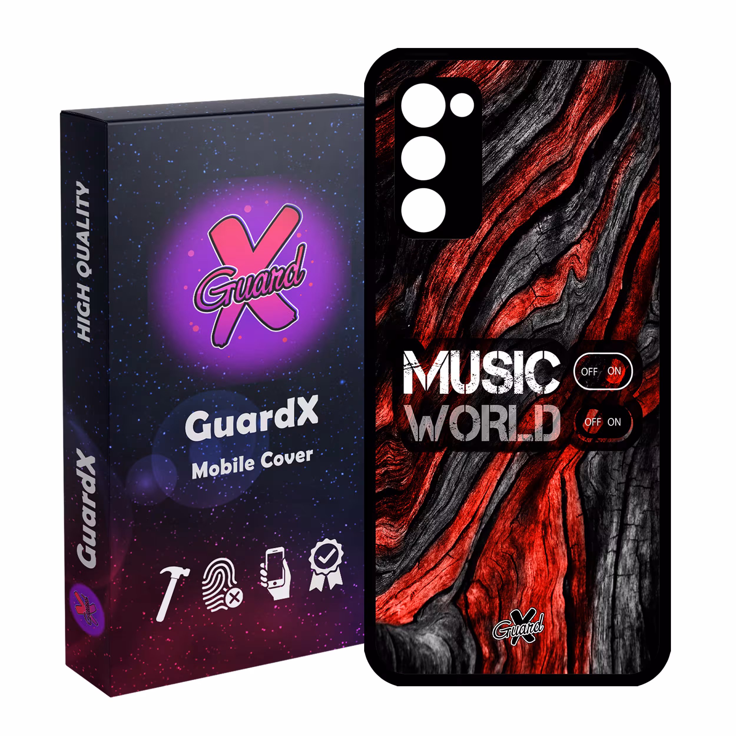 کاور گارد ایکس طرح Music مدل Glass10160 مناسب برای گوشی موبایل سامسونگ Galaxy S20 FE