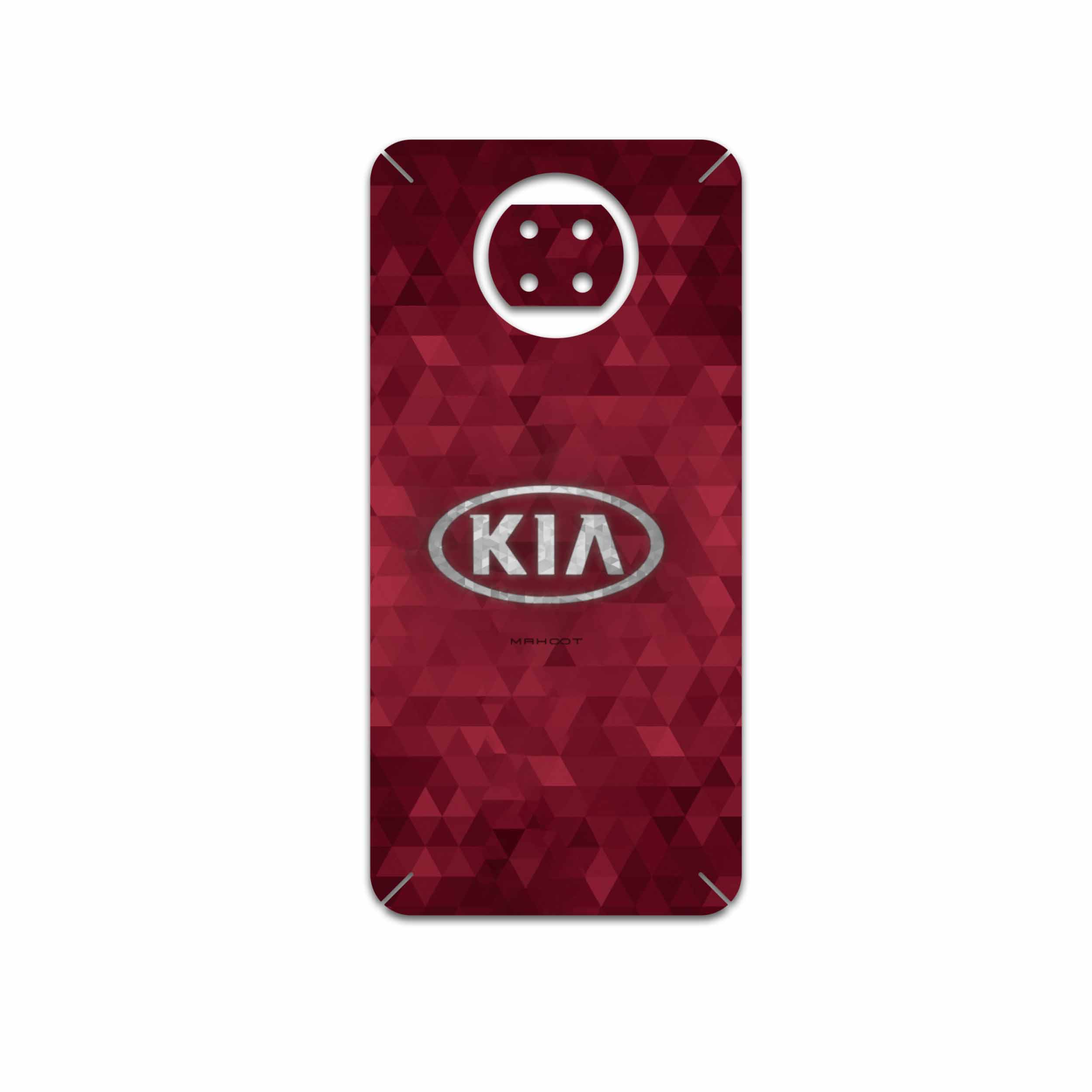 برچسب پوششی ماهوت مدل KIA-Logo مناسب برای گوشی موبایل شیائومی Redmi Note 9T