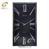 ساعت دیواری اورجینال آرتمیس آلیاژ فلزی مشکی| کد رفرنس 12744، مدل: 2028SilverBlack