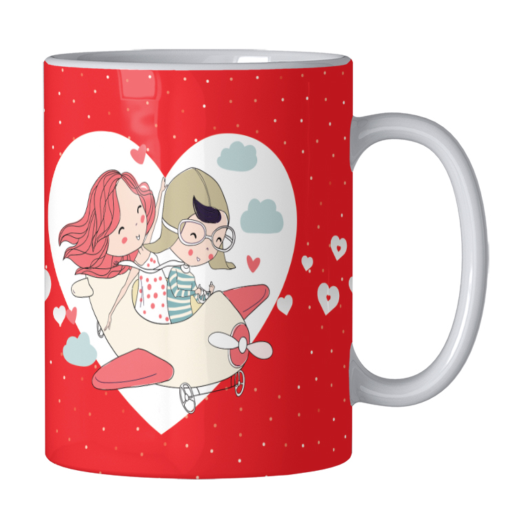 ماگ عاشقانه مدل 058