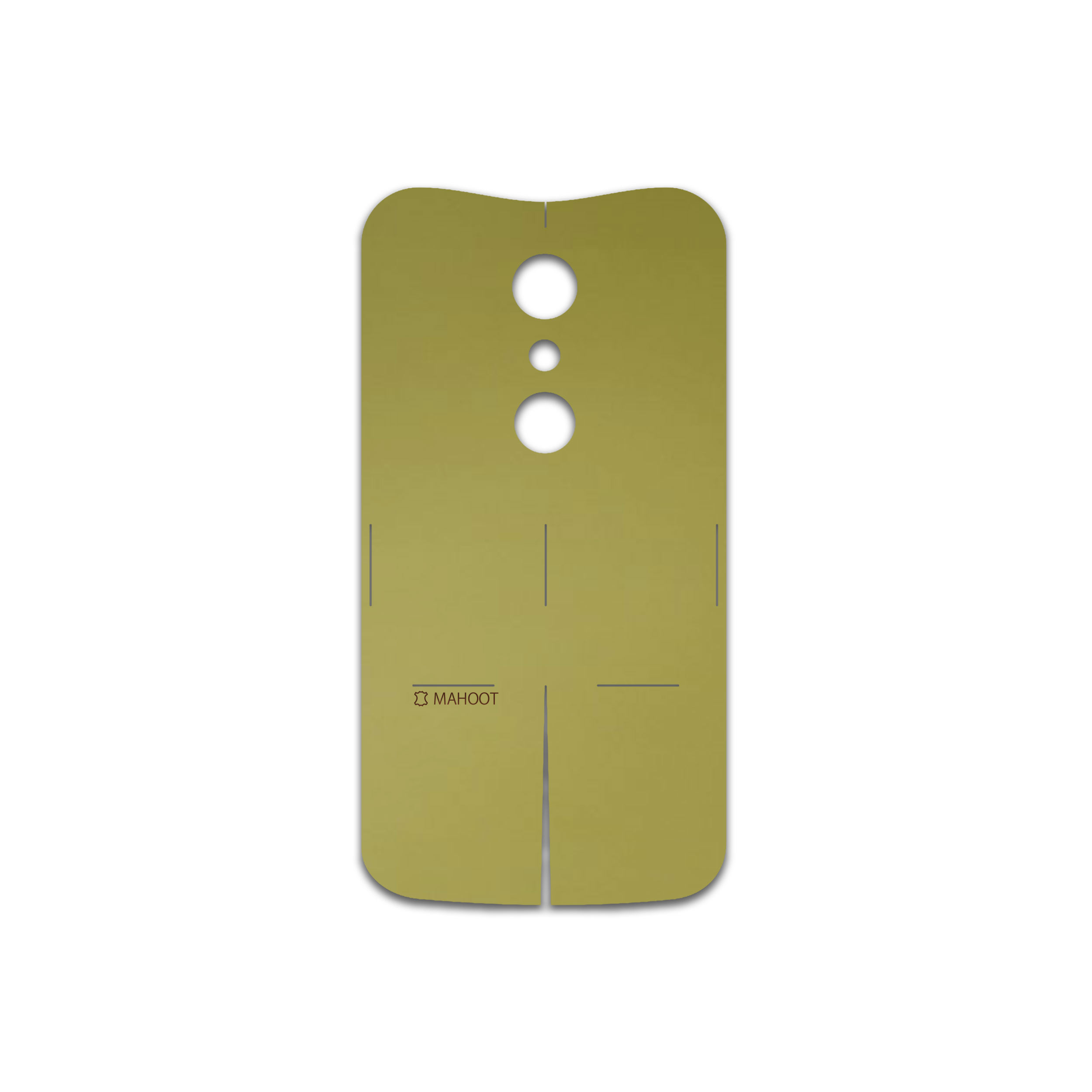 برچسب پوششی ماهوت مدل Matte-Gold مناسب برای گوشی موبایل موتورولا Moto G 2nd gen