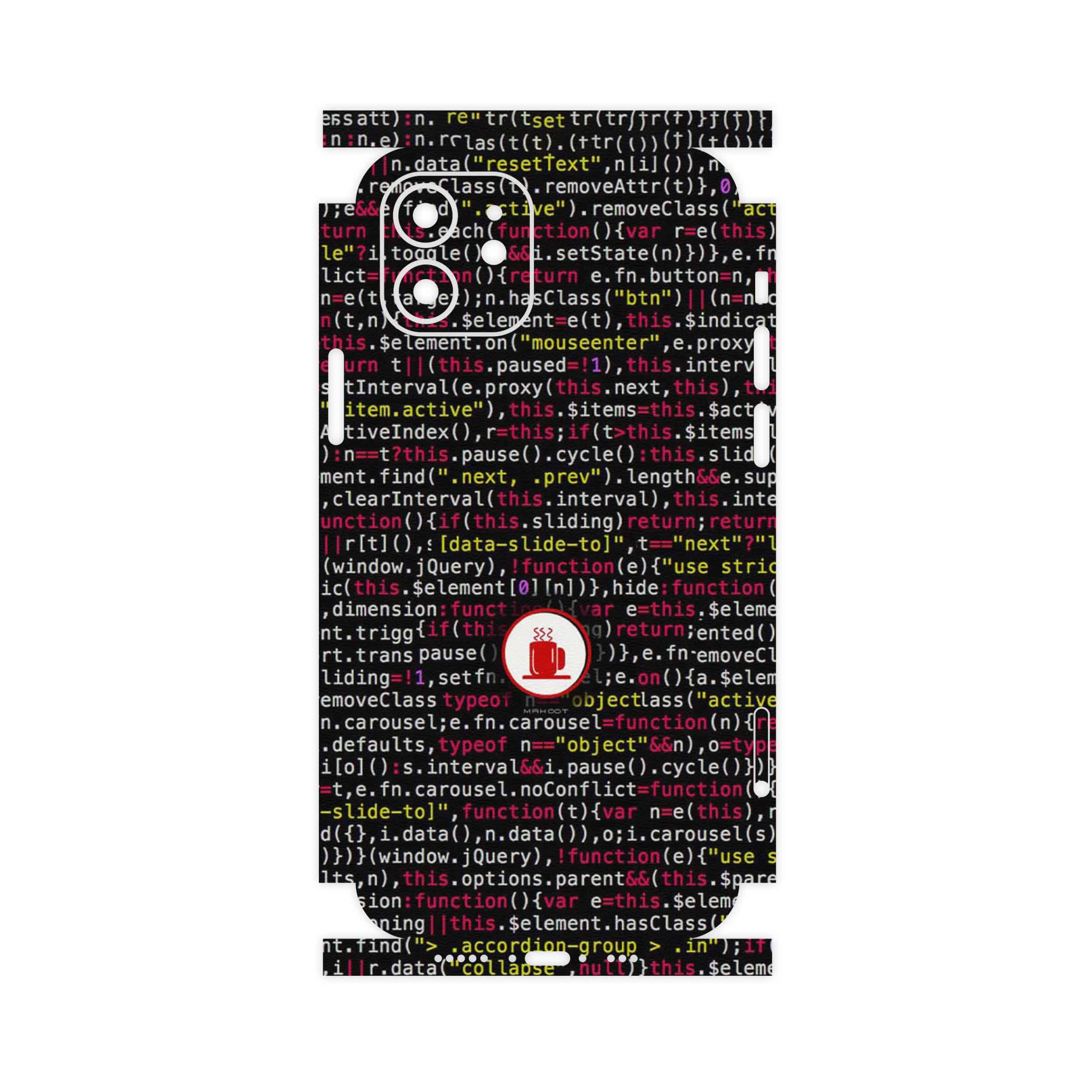 برچسب پوششی ماهوت مدل Programming 1-FullSkin مناسب برای گوشی موبایل اپل iPhone 12