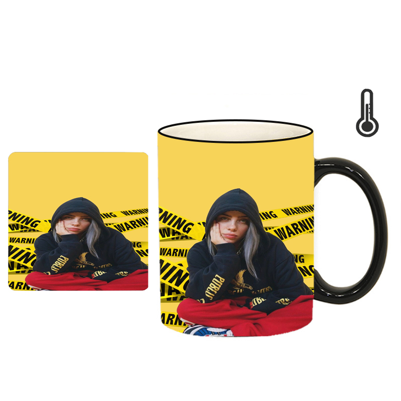  ماگ حرارتی طرح بیلی آیلیش کد h10 به همراه زیرلیوانی 