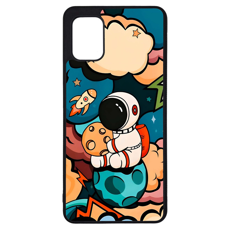 کاور طرح فضانورد کد G-107 مناسب برای گوشی موبایل سامسونگ Galaxy A31 | دیجی قاب دونی