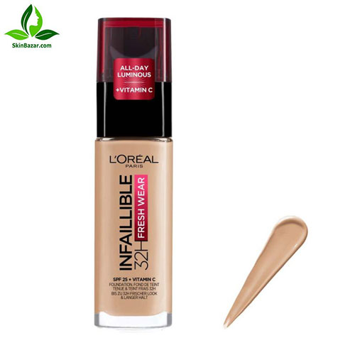 کرم پودر لورآل مدل Infallible شماره 125 حجم 30 میلی لیتر کد 518