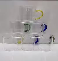 شات پیرکس دسته رنگی (6 عددی)