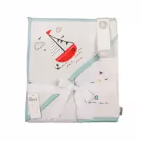 ست حوله پاپو مدل قایق مجموعه 2 عددی