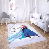 فرش چاپی طرح السا و آنا و آدم برفی pk-2620A