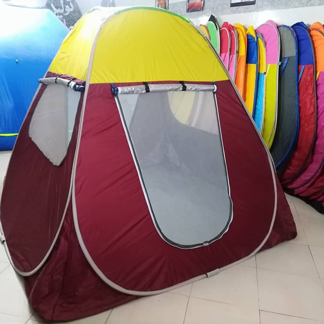 چادر مسافرتی فنری ضد آب دارای دو درب پشه بندی
