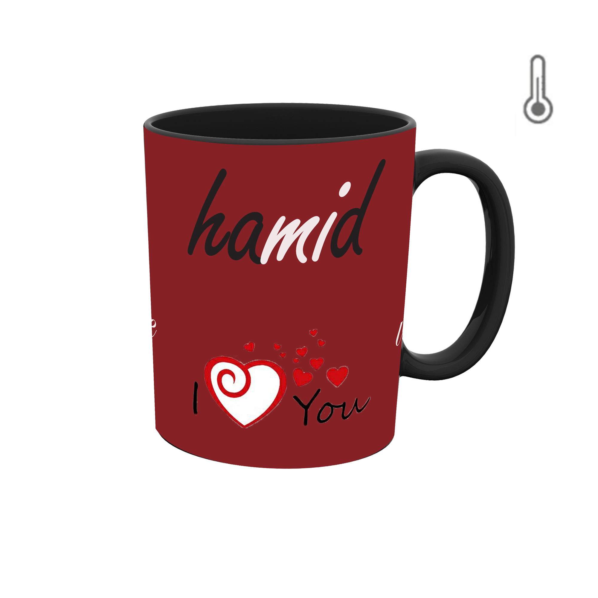 ماگ حرارتی طرح اسم حمید