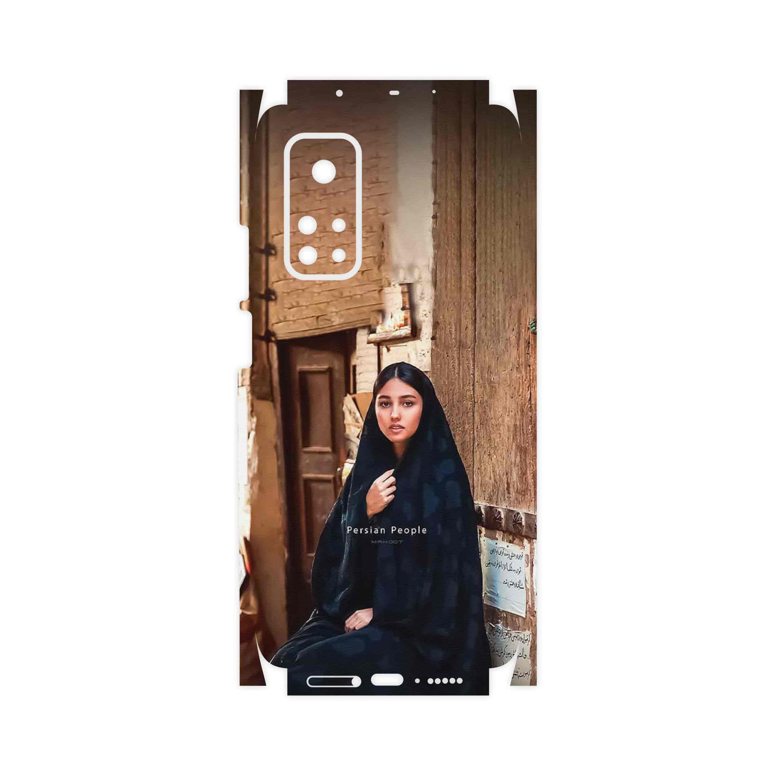 برچسب پوششی ماهوت مدل Portrait of an Iranian Woman-FullSkin مناسب برای گوشی موبایل شیائومی Mi 10T Pro 5G