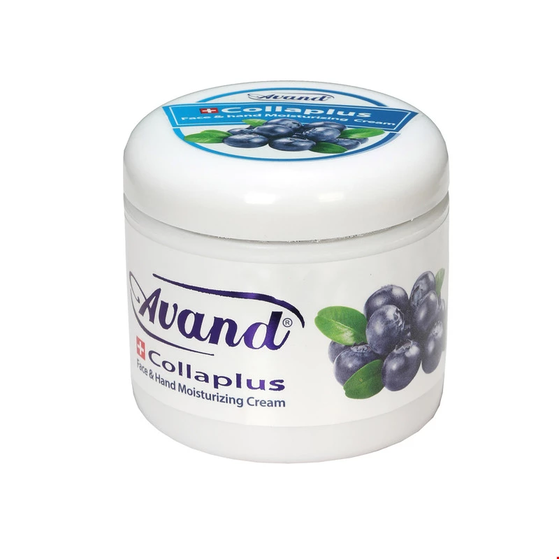 کرم دست و صورت کلاژن پلاس مدل بلوبری آوند 200 میلی لیتری
