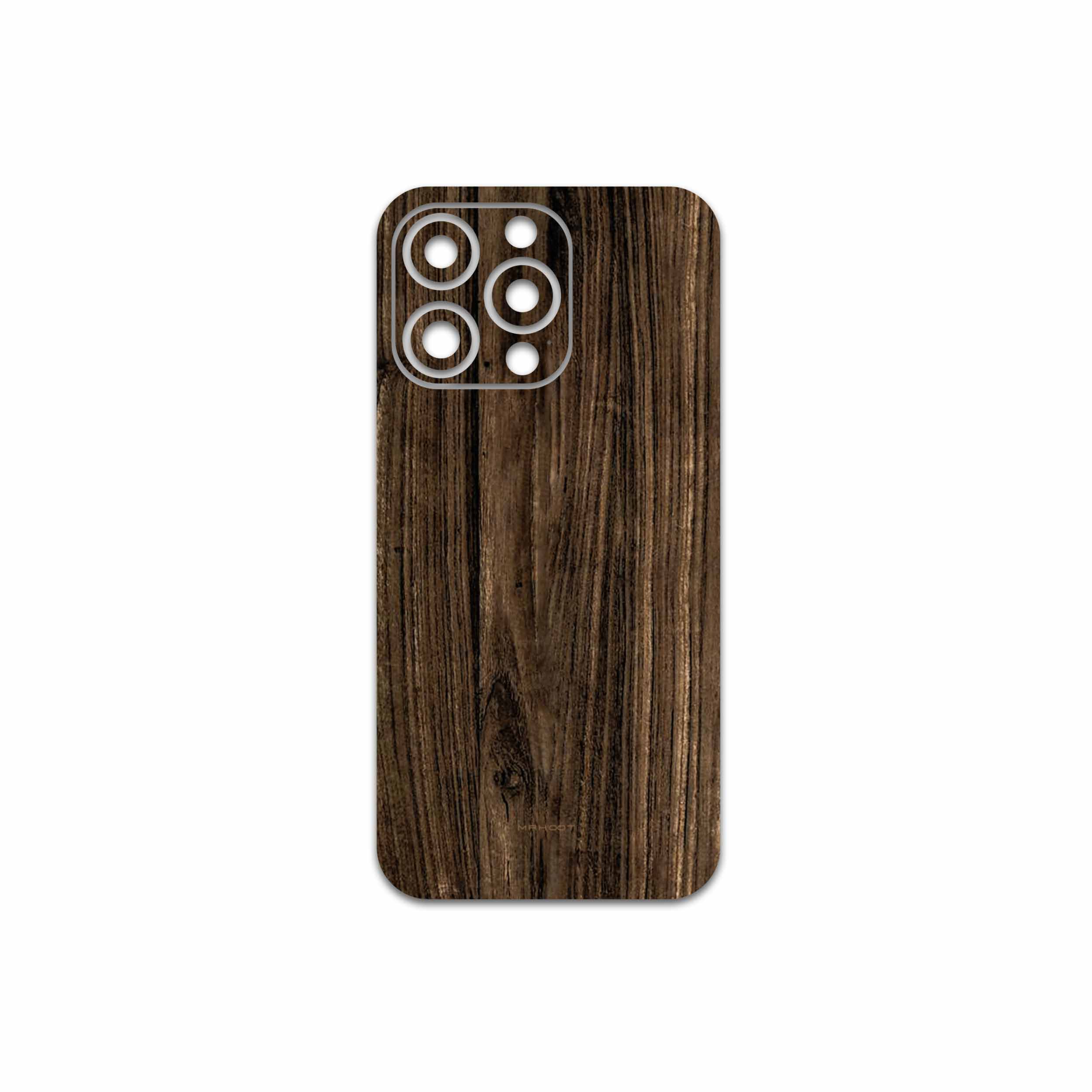 برچسب پوششی ماهوت مدل Dark-Walnut-Wood مناسب برای گوشی موبایل اپل iPhone 13 Pro Max