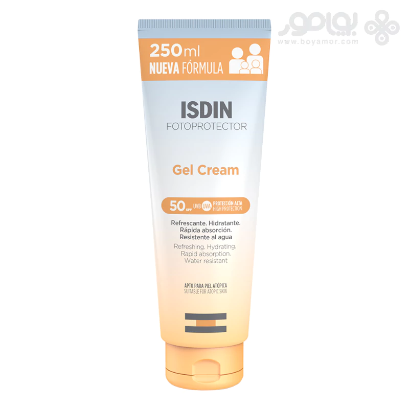 ضد آفتاب ایزدین مدل GEL CREAM حاوی SPF50 حجم 250 میل