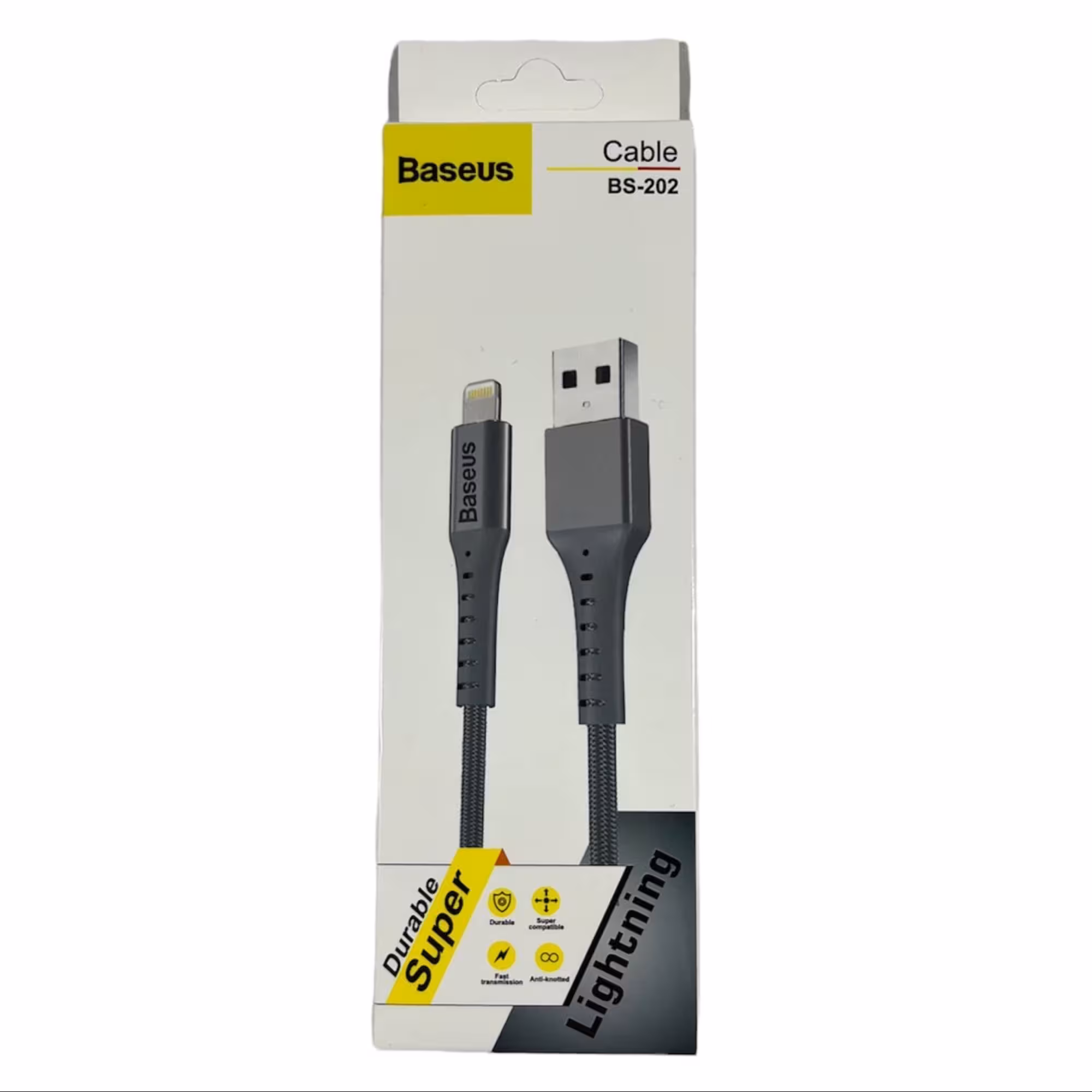 کابل شارژ آیفون usb به لایتنینگ باسئوس مدل bs202