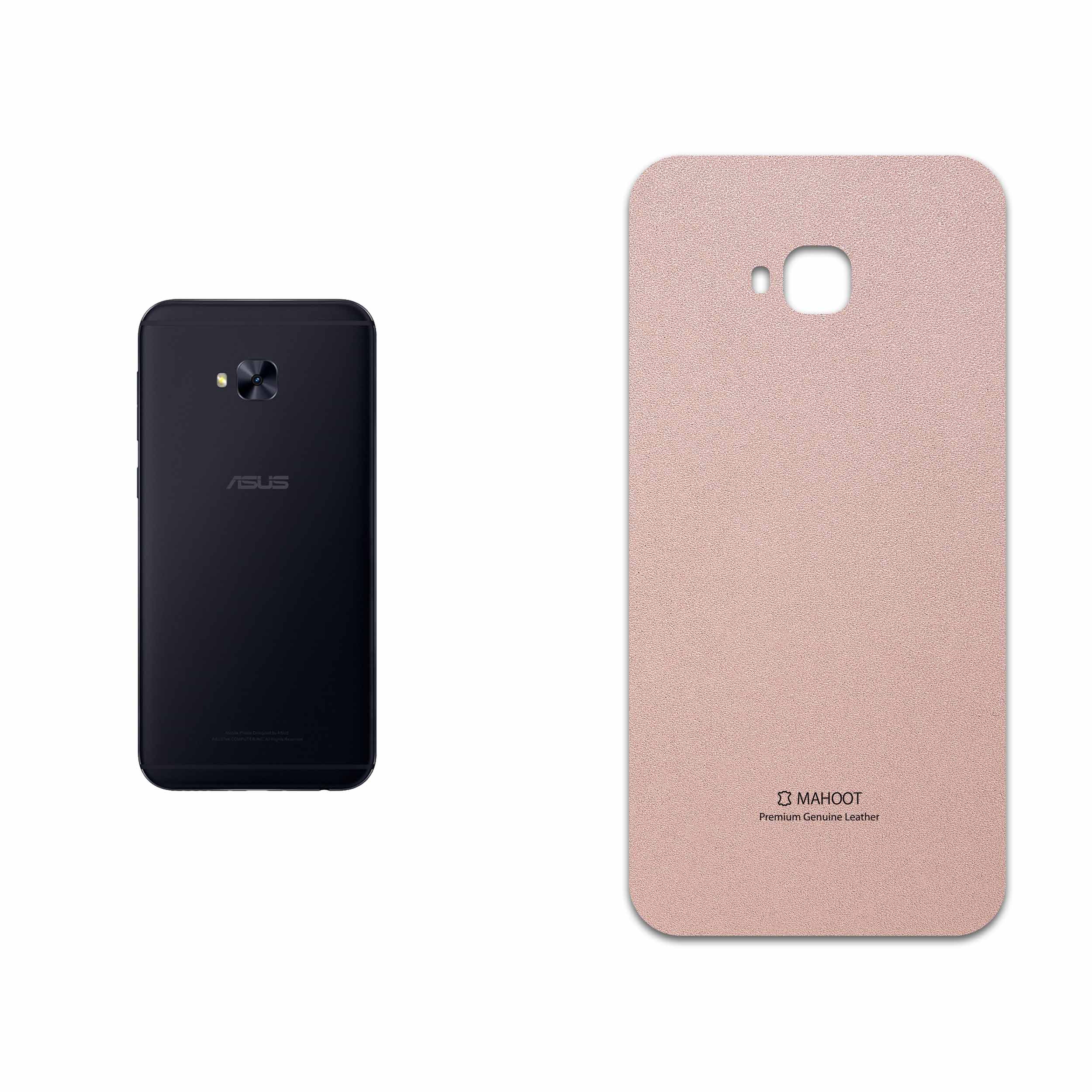 برچسب پوششی ماهوت مدل Rose Gold Leather مناسب برای گوشی موبایل ایسوس Zenfone 4 Selfie Pro