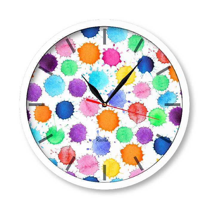 ساعت دیواری راویتا طرح فانتزی مدل 1047