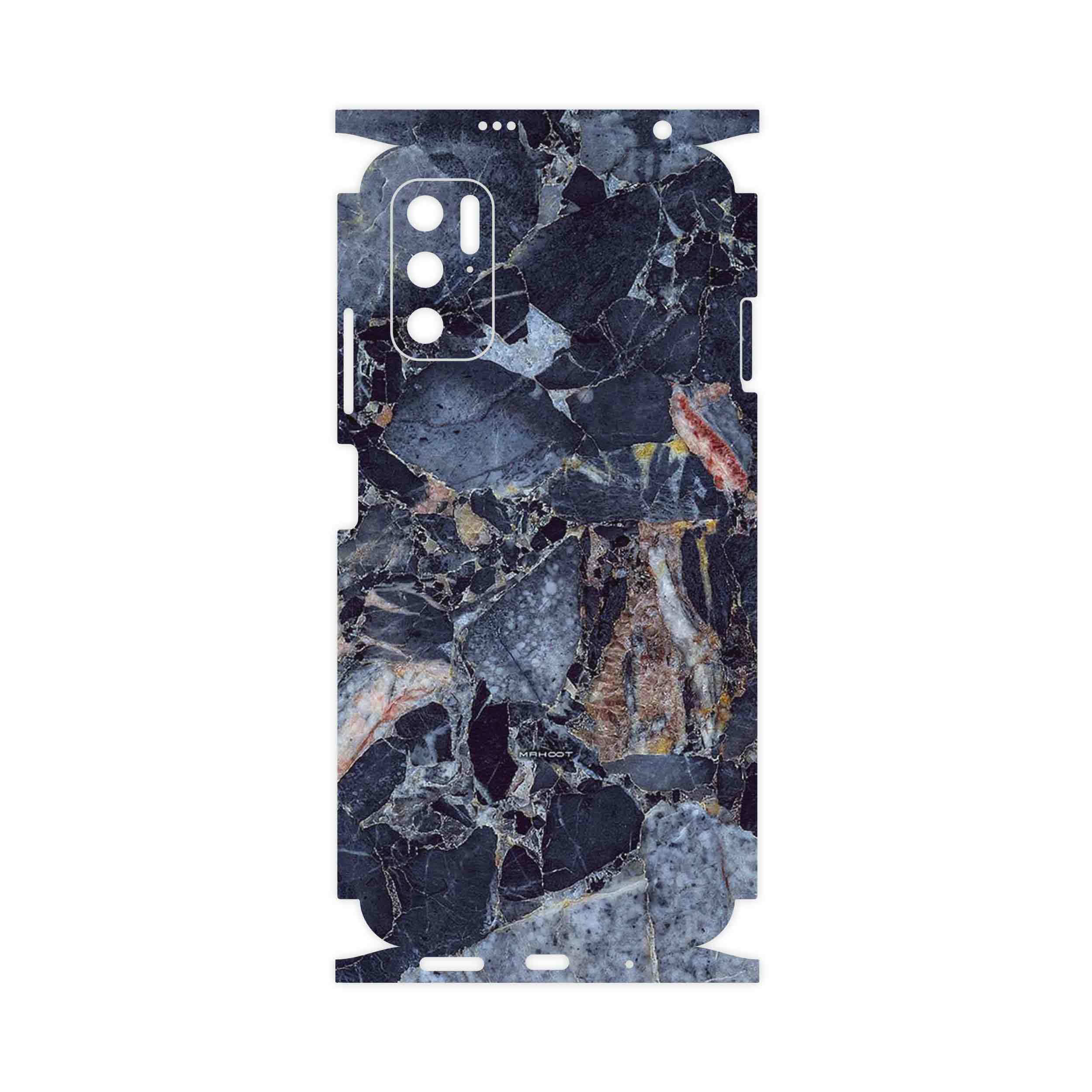 برچسب پوششی ماهوت مدل Broken black marble-FullSkin مناسب برای گوشی موبایل شیائومی Redmi Note 11SE