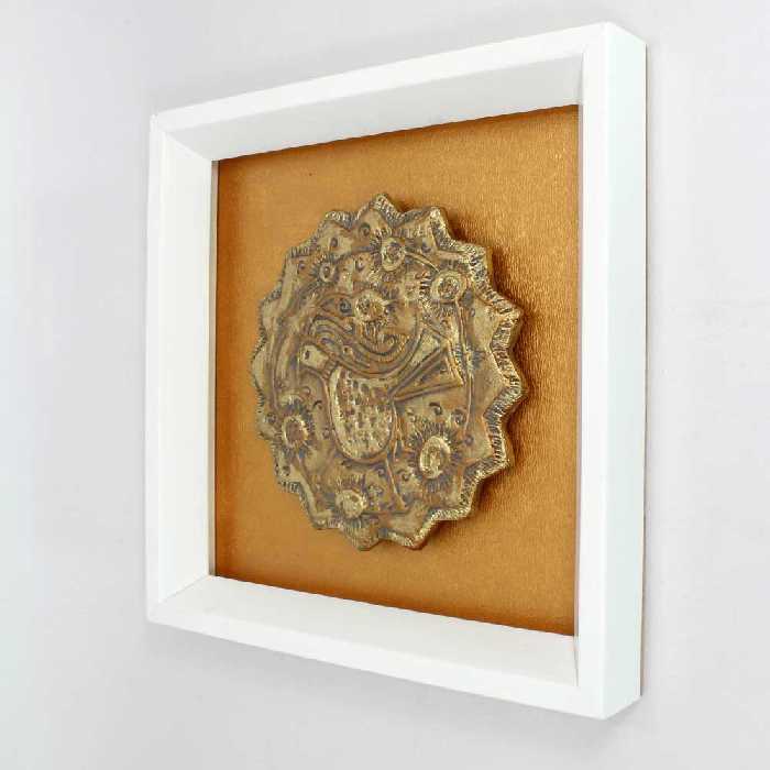 تابلو کاشی طرح مرغ ساسانی کد 27-27