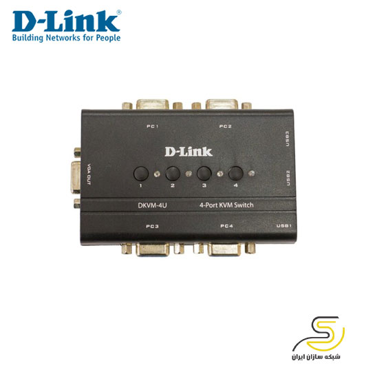 سوئیچ 4 پورت KVM USB دی-لینک مدل DKVM-4U