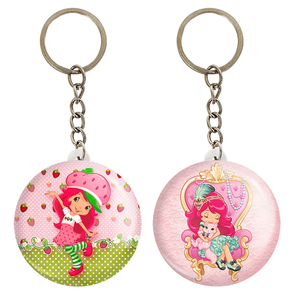 جاکلیدی خندالو مدل دختر توت فرنگی کد 16171623 مجموعه 2 عددی