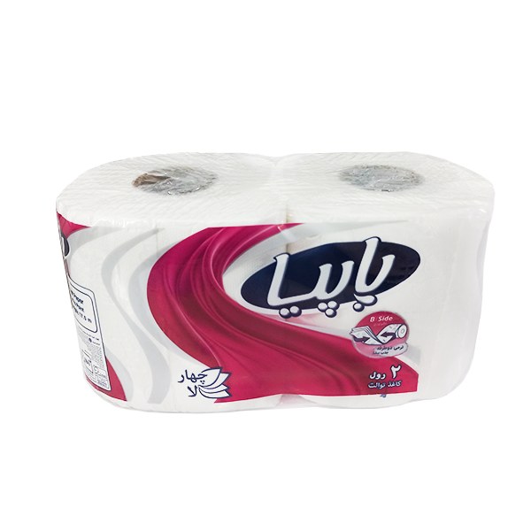 دستمال توالت پاپیا مدل B side بسته 2 عددی